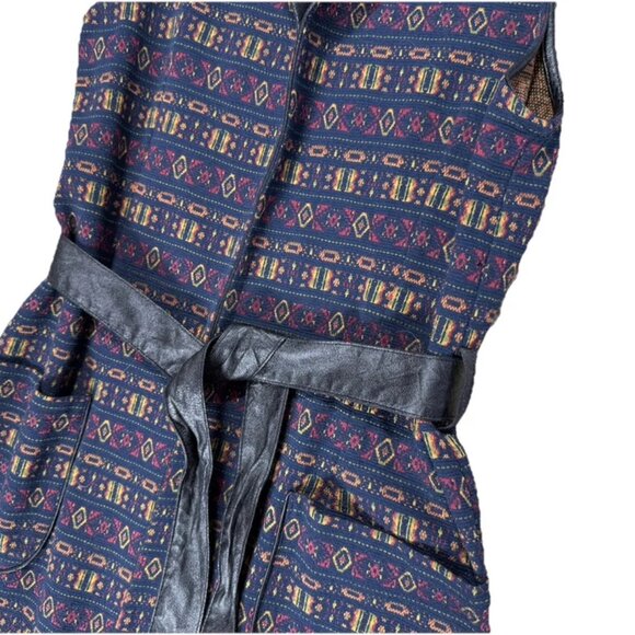 Modailgi Turkish Designer Women's Long Jacket Sleeveless Belted Top Cardigan - Picture 7 of 8